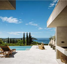 6 Bedroom Villa with Heated Infinity Pool and Sea Views in Orašac, Dubrovnik Riviera, sleeps 10-12